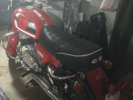 1987 CZ 350, красный, 800000 рублей, вид 3