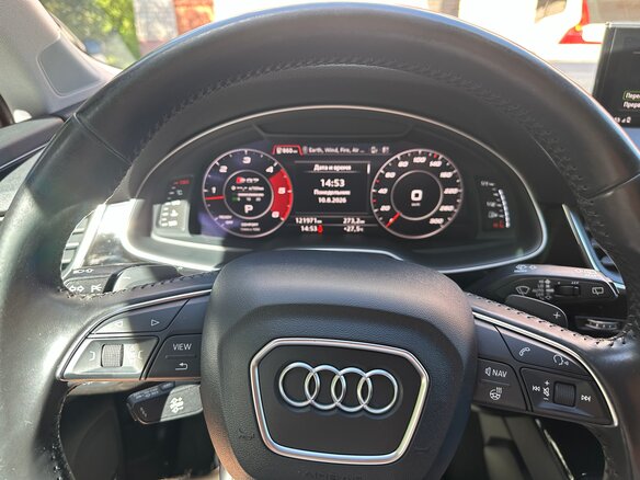 2016 Audi Q7 II (4M), синий, 4350000 рублей - вид 13