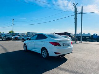 2016 Hyundai Solaris I Рестайлинг, белый, 909000 рублей, вид 4