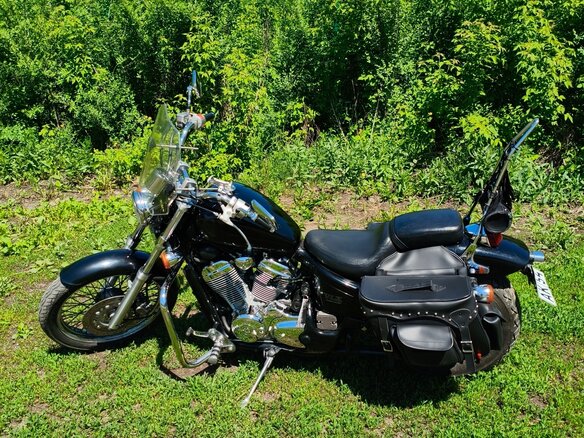 2002 Honda Steed 400, чёрный, 320000 рублей - вид 5