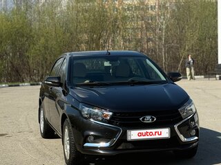 2015 Lada (ВАЗ) Vesta I, чёрный, 900000 рублей, вид 3