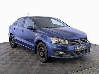 2019 Volkswagen Polo V Рестайлинг, синий, 1200000 рублей, вид 3