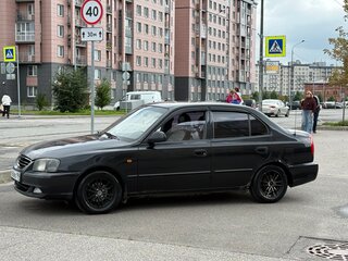 2009 Hyundai Accent ТагАЗ II, чёрный, 270000 рублей, вид 3