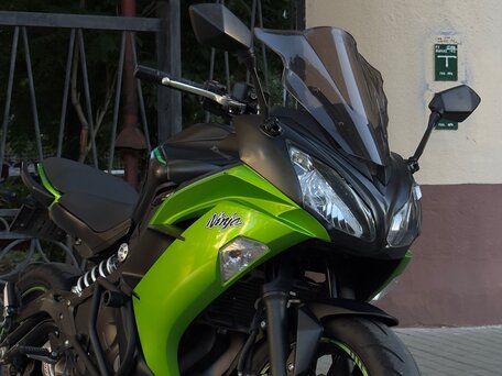 2014 Kawasaki ER-6F (Ninja 650R), зелёный, 497000 рублей, вид 4