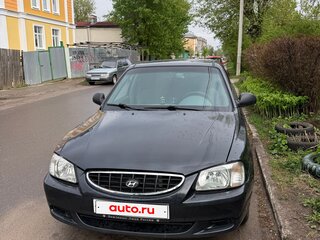 2007 Hyundai Accent ТагАЗ II, чёрный, 290000 рублей, вид 1