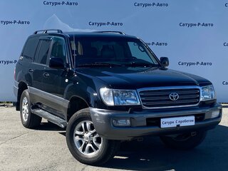 2004 Toyota Land Cruiser 100 Series Рестайлинг 1, чёрный, 1600000 рублей, вид 3