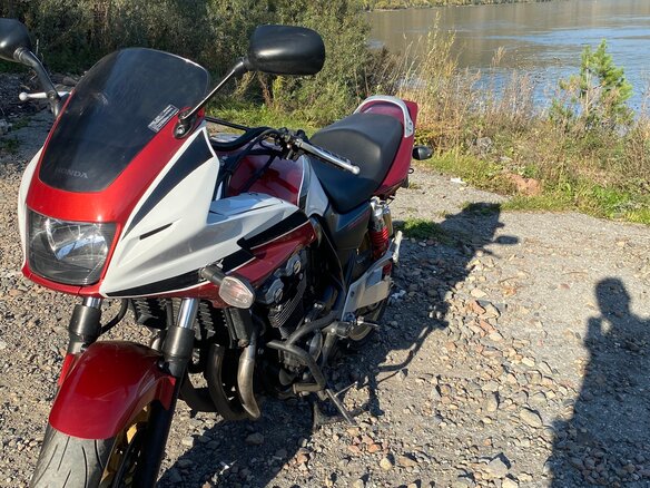 2007 Honda CB 400 Super Four, красный, 400000 рублей - вид 6