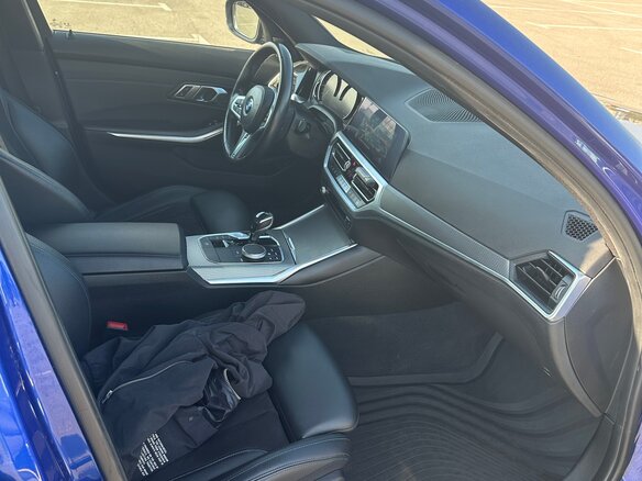 2019 BMW 3 серии 320d VII (G2x), синий, 3100000 рублей - вид 9