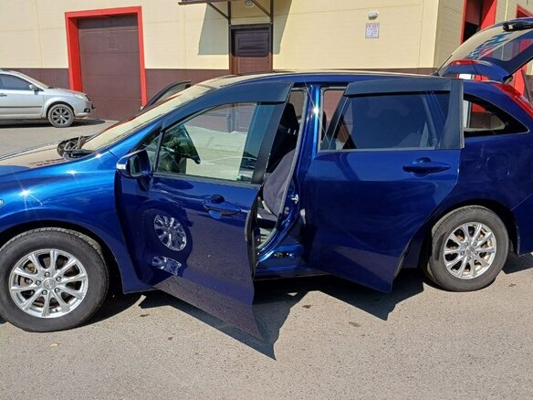 2010 Honda Stream II Рестайлинг, синий, 1200000 рублей - вид 5