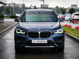 2021 BMW X1 20i xDrive II (F48) Рестайлинг, синий, 2559777 рублей, вид 4