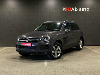 2012 Volkswagen Touareg II, чёрный, 1850000 рублей, вид 1