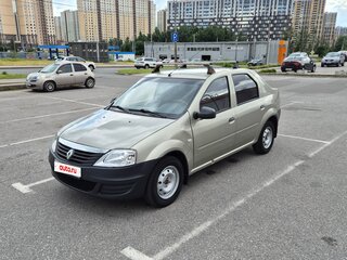 2011 Renault Logan I Рестайлинг, бежевый, 330000 рублей, вид 2