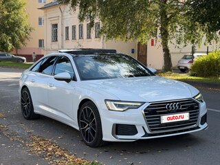 2021 Audi A6 45 TFSI V (C8), белый, 3690000 рублей, вид 1