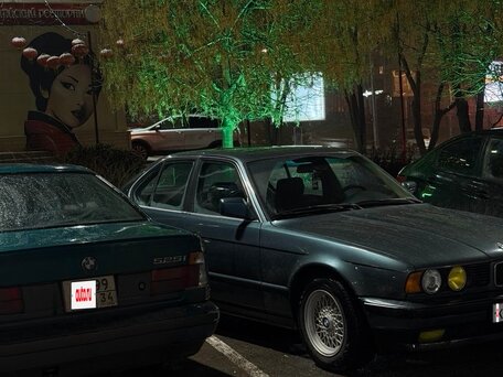 1991 BMW 5 серии 525i III (E34), зелёный, 530000 рублей, вид 5