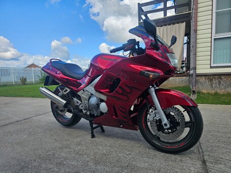 1995 Kawasaki ZZR 400, красный, 335000 рублей, вид 2