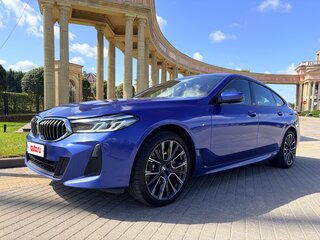 2021 BMW 6 серии Gran Turismo 620d xDrive IV (G32) Рестайлинг, синий, 4199000 рублей, вид 3
