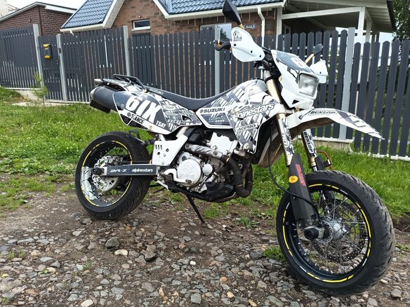 2008 Suzuki DR-Z 400 SM, белый, 410000 рублей