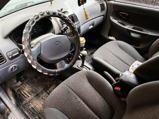 2006 Hyundai Accent ТагАЗ II, чёрный, 400000 рублей, вид 4