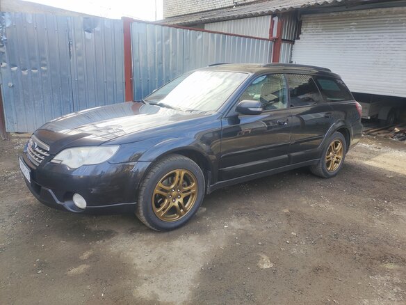 2008 Subaru Outback III Рестайлинг, чёрный, 875000 рублей