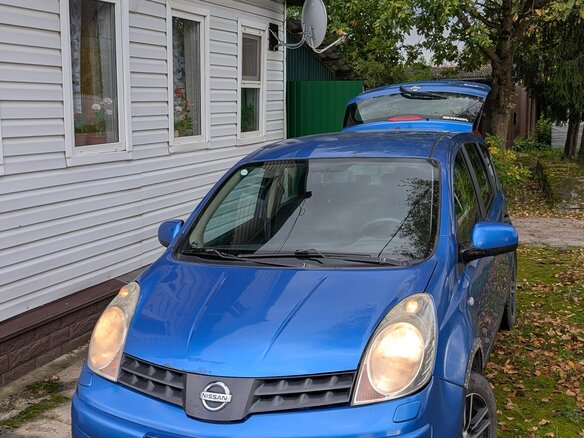 2008 Nissan Note I, синий, 345000 рублей