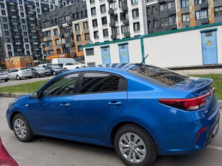 2017 Kia Rio IV, синий, 1300000 рублей, вид 4