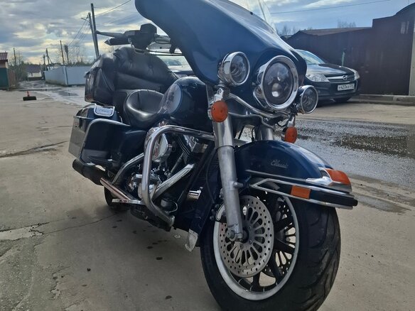 2001 Harley-Davidson Electra Glide, синий, 530000 рублей