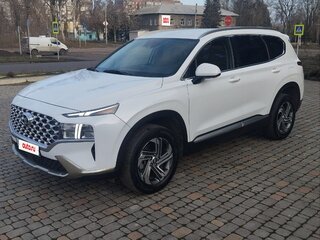 2021 Hyundai Santa Fe IV Рестайлинг, белый, 3300000 рублей, вид 3
