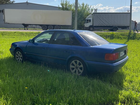 1992 Audi 100 IV (C4), синий - вид 8
