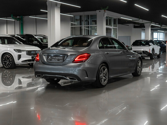 2019 Mercedes-Benz C-Класс 180 IV (W205) Рестайлинг, серый - вид 3
