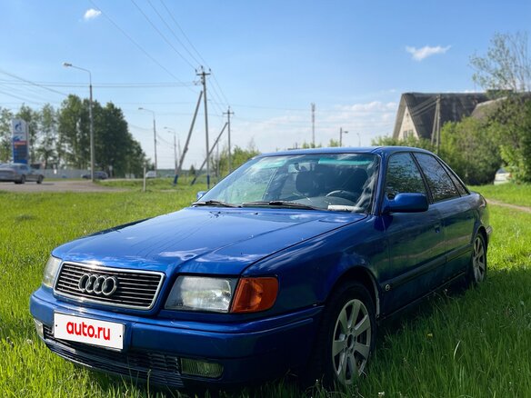 1992 Audi 100 IV (C4), синий