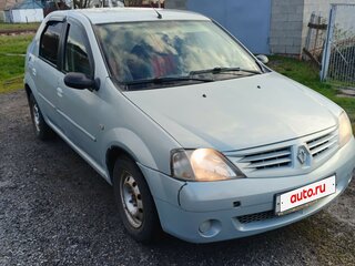 2008 Renault Logan I, серый, 155000 рублей, вид 4