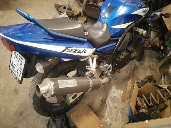 1997 Yamaha FZ400, синий, 225000 рублей - вид 1