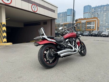 2008 Yamaha XV 1700 Warrior, красный, 715000 рублей, вид 3