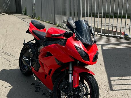 2012 Kawasaki ZX-6 Ninja, пурпурный, 620000 рублей, вид 2
