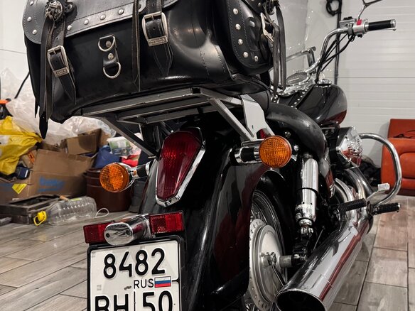 2005 Honda Shadow 750, чёрный, 490000 рублей - вид 12