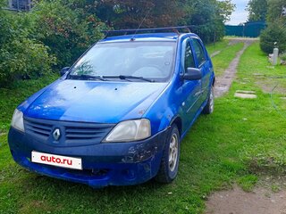 2007 Renault Logan I, синий, 159000 рублей, вид 1