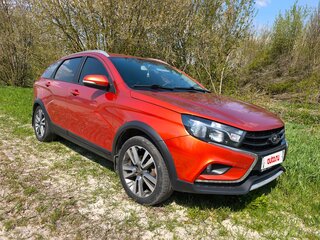 2017 Lada (ВАЗ) Vesta SW Cross I, оранжевый, 850000 рублей, вид 1