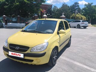2009 Hyundai Getz I Рестайлинг, жёлтый, 389000 рублей, вид 2