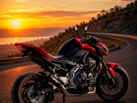 2017 Kawasaki Z 900, красный, 800090 рублей, вид 1