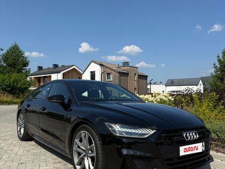 2022 Audi A7 55 TFSI II (4K), чёрный, 6500000 рублей, вид 2