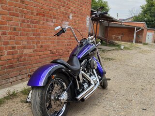 2002 Harley-Davidson Softail Deuce, синий, 800000 рублей, вид 3
