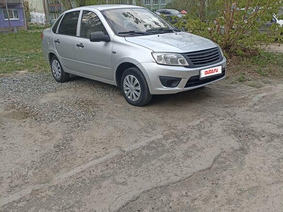 2012 Lada (ВАЗ) Granta I, серебристый, 385000 рублей - вид 1