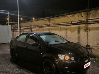 2014 Chevrolet Aveo II, чёрный, 570000 рублей, вид 1