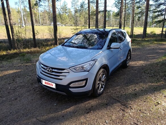 2013 Hyundai Santa Fe III, голубой, 1350000 рублей