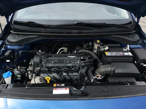 2022 Hyundai Solaris II Рестайлинг, синий - вид 9