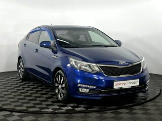 2016 Kia Rio III Рестайлинг, синий, 980000 рублей, вид 4