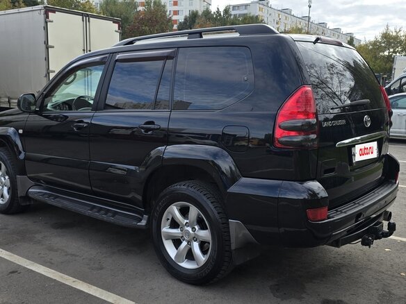2008 Toyota Land Cruiser Prado 5-speed 120 Series Рестайлинг, чёрный - вид 3