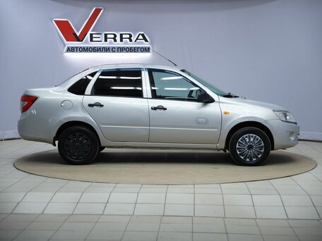 2013 Lada (ВАЗ) Granta I, серебристый, 390000 рублей, вид 4