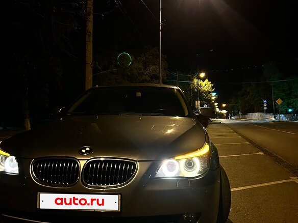2008 BMW 5 серии 525i V (E60/E61) Рестайлинг, серый, 1300000 рублей - вид 8