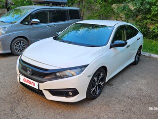 2018 Honda Civic X Рестайлинг, белый, 1870000 рублей, вид 1